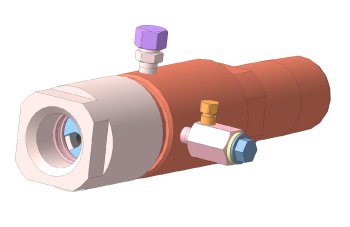 Кабельный ввод. Общий вид. Кабельный ввод АФЭН 21-65-400. 3D макет. Фонтанная арматура.