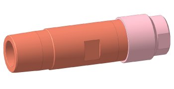 Кабельный ввод АФЭН 21-65-400М. Общий вид Кабельный ввод АФЭН 21-65-400М. 3D макет. Общий вид.